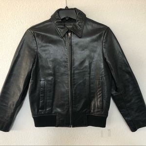banana republic leather jacket
